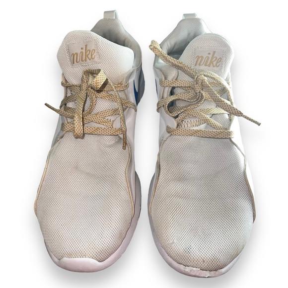 Nike Men's Tessen Running Shoes White / Blue Athletic Sneakers Size 13 - Picture 3 of 13